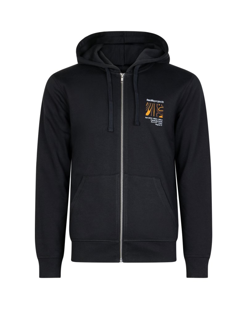 Casual hoodie met rits