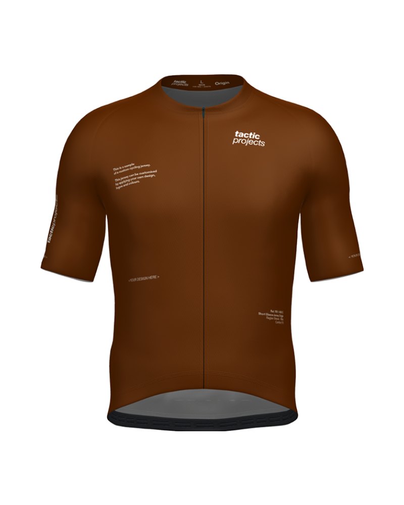 Heren Origin wielershirt korte mouw met raglanmouw en ritszakje