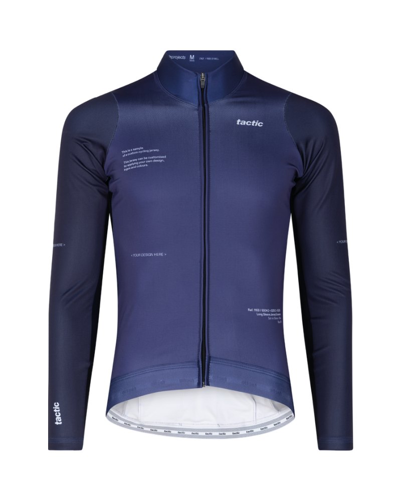 Heren Signature wielershirt lange mouw met membraan