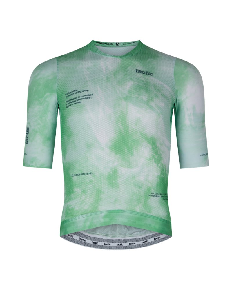 Heren ultralight wielershirt korte mouw zonder rits