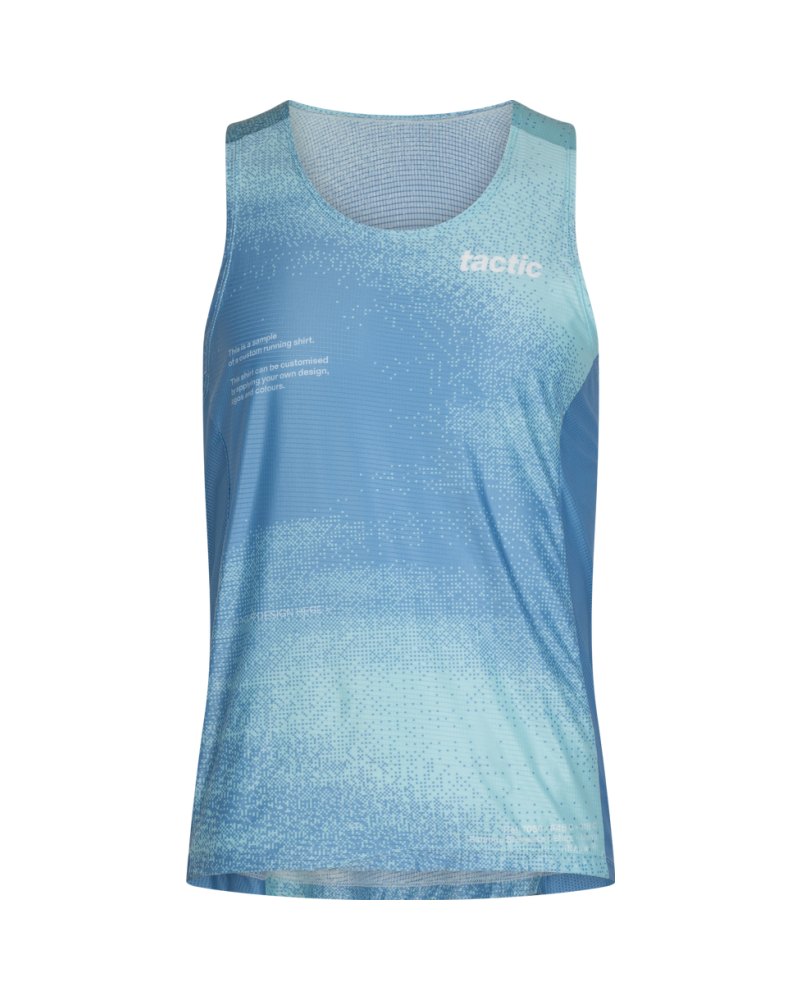 Heren mouwloze hardloop T-shirt