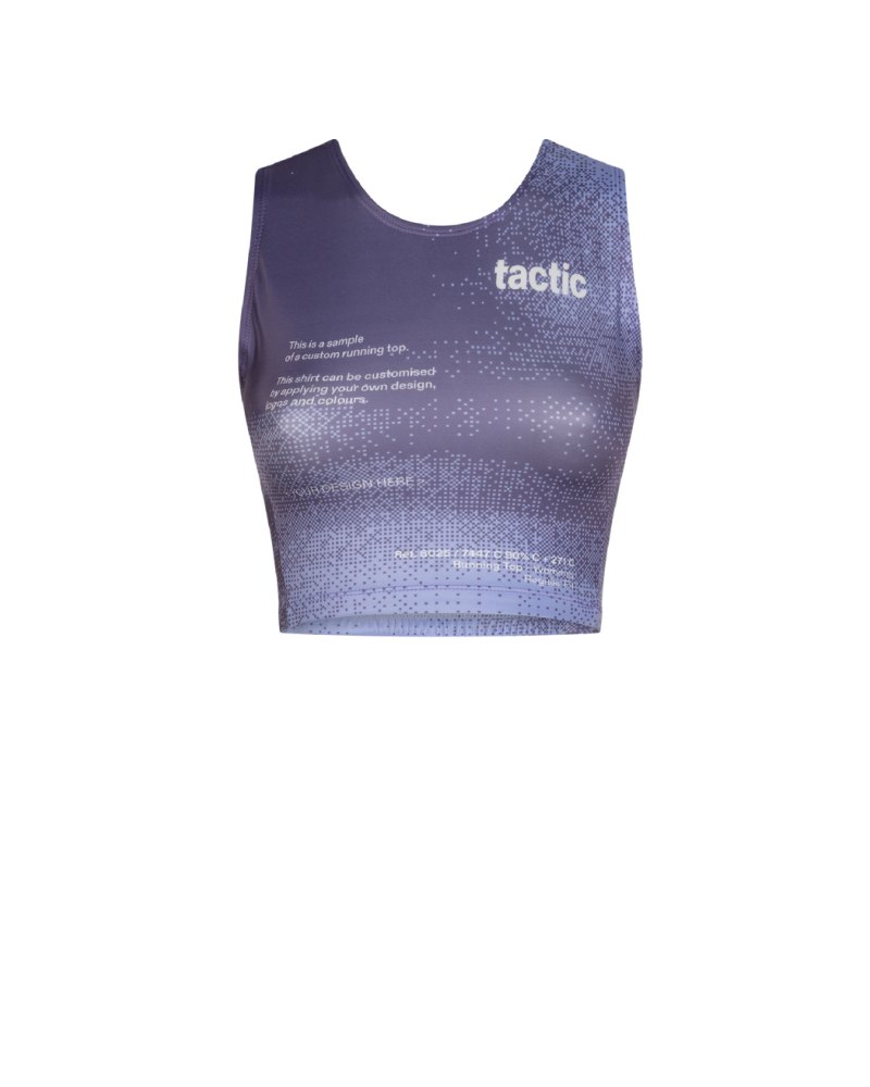Dames cropped trainingstop zonder mouwen