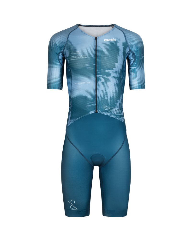 Heren aero trisuit lange afstand met open voorkant