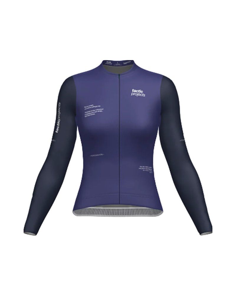Dames Signature wielershirt lange mouw met set-in mouw